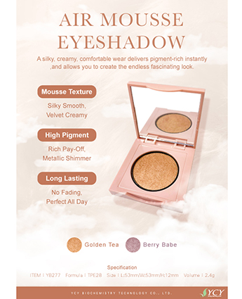 Luxe Glitter Eyeshadow  YCY Biochemistry Technology Co. Ltd.